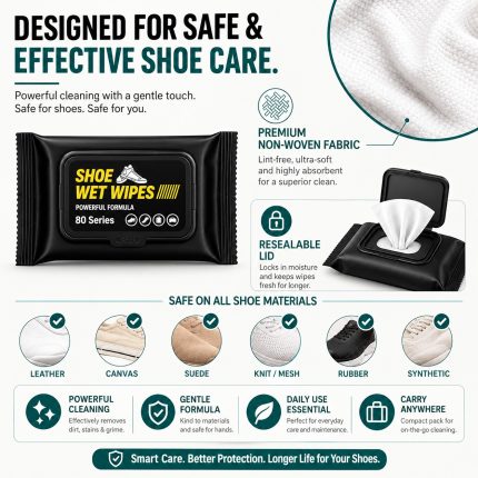 Shoe Wet Wipes(80 Pcs)